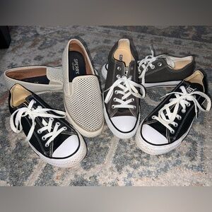 Sperry Slip-On and Converse Sneakers Set